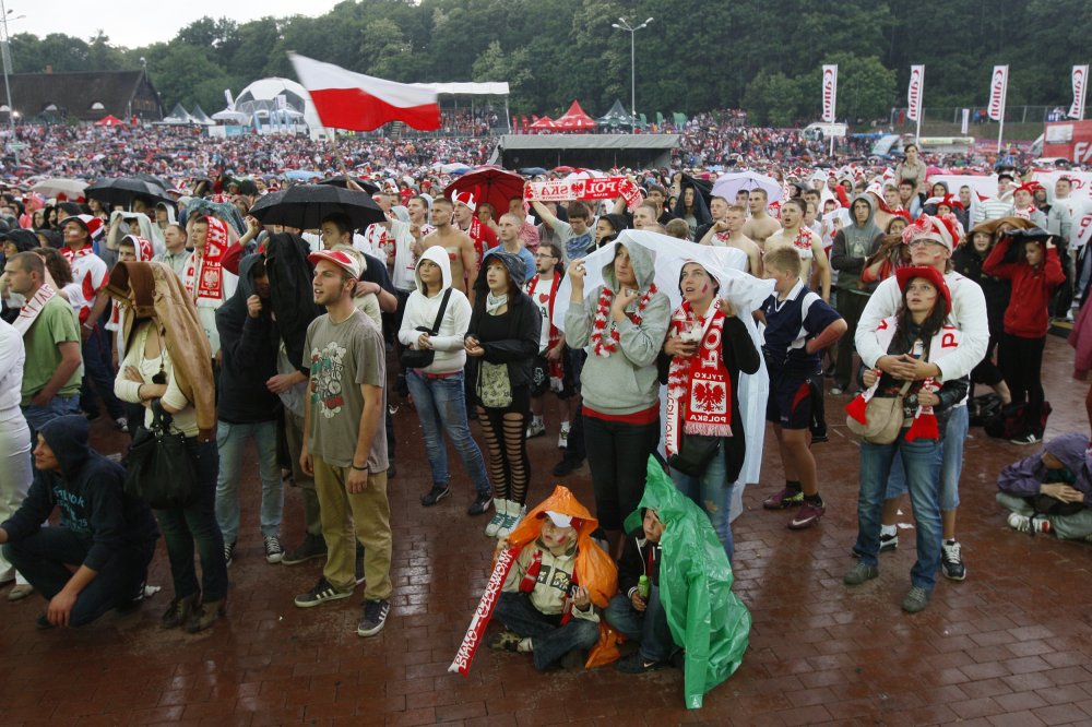 Mecz Polska-Grecja w gdańskiej Strefie Kibica
