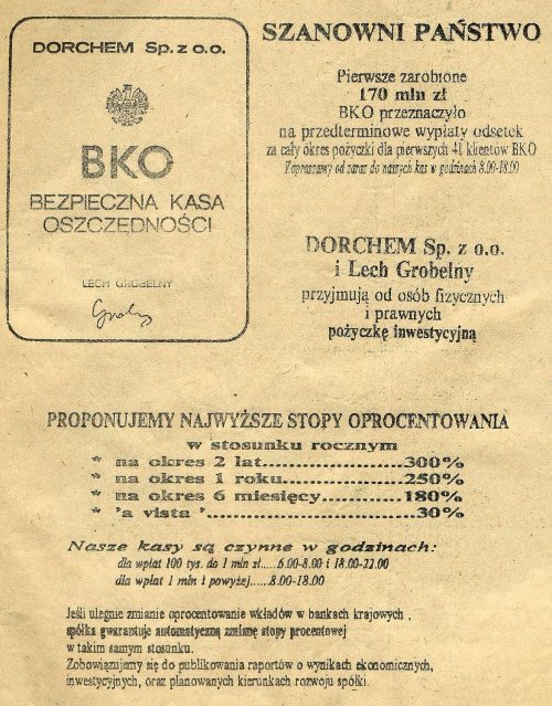 Bezpieczna Kasa Oszczędności Lecha Grobelnego to jedna z najgłośniejszych afer finansowych w najnowszej historii Polski.