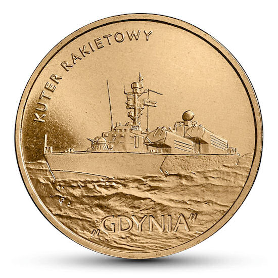 Kuter rakietowy "Gdynia" - nowa moneta w serii "Polskie Okręty"