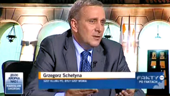 Grzegorz Schetyna w TVN24.