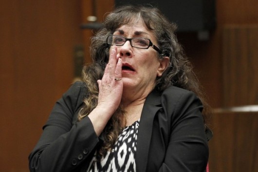 Oskarżona Sherri Lynn Wilkins w czasie ogłoszenia wyroku sądu. 